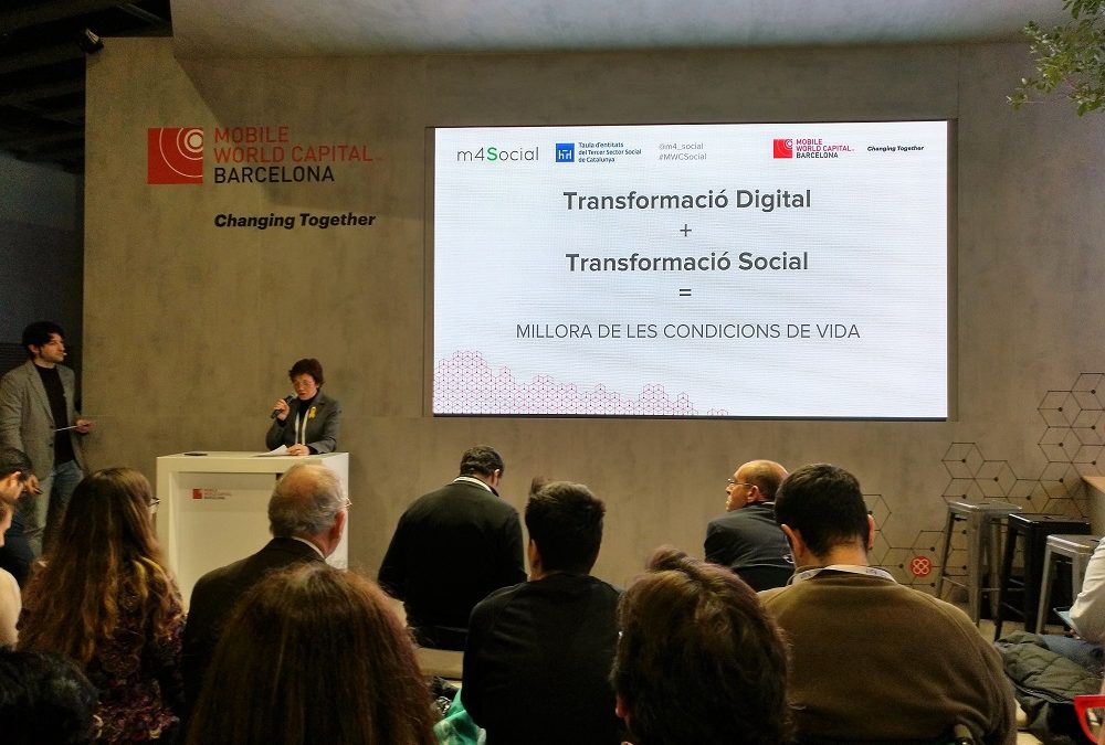 Las entidades del Tercer Sector asisten al programa de actividades de m4Social durante la celebración del Mobile World Congress 2018